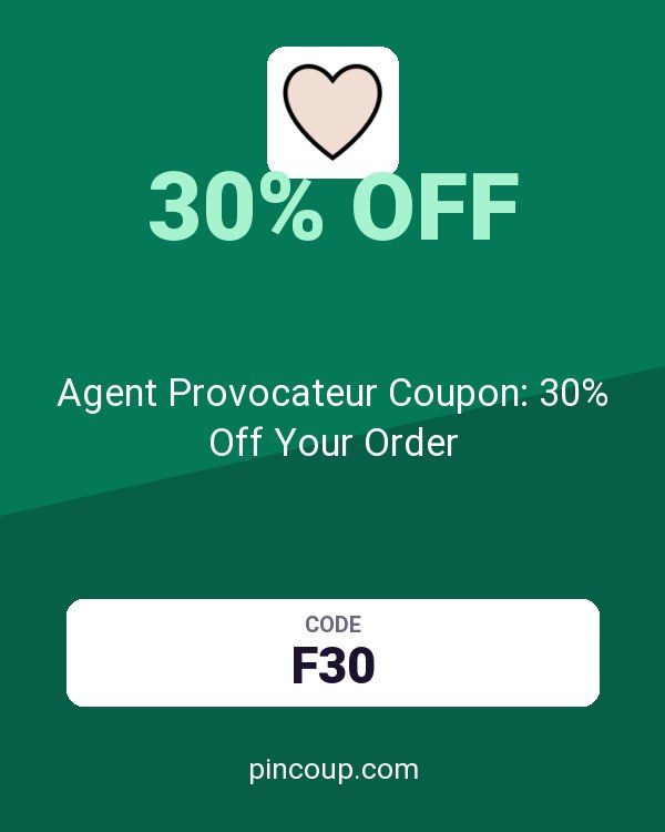 Agent Provocateur (FR): Agent Provocateur Coupon: 30% Off Your Order