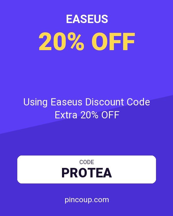 Using Easeus Discount Code Extra 20% OFF