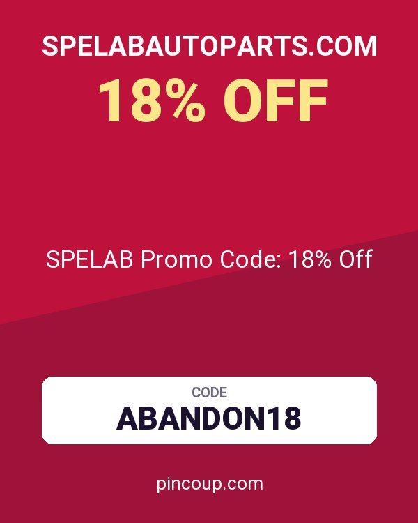 Spelabautoparts.com coupon: SPELAB Promo Code: 18% Off