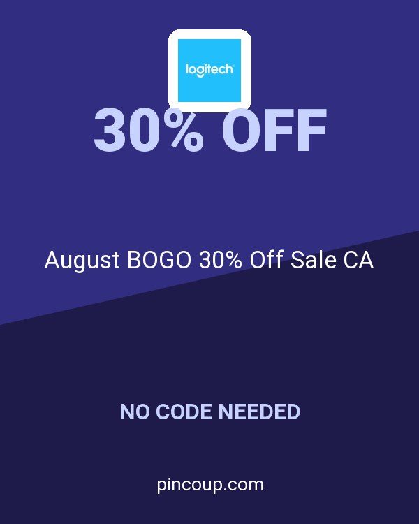 Logitech - US, Canada & Mexico coupon: August BOGO 30% Off Sale CA