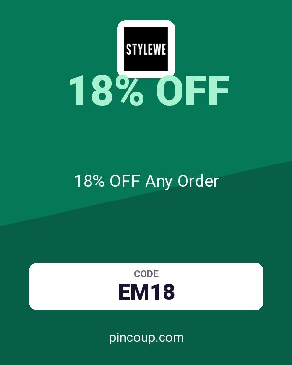 StyleWe coupon: 18% OFF Any Order