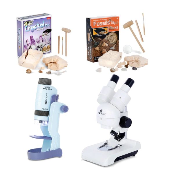 Holiday Special STEM Science Explorer Bundle for Kids - Microscope Lab & Hands-On Experiment Kits at AmScope