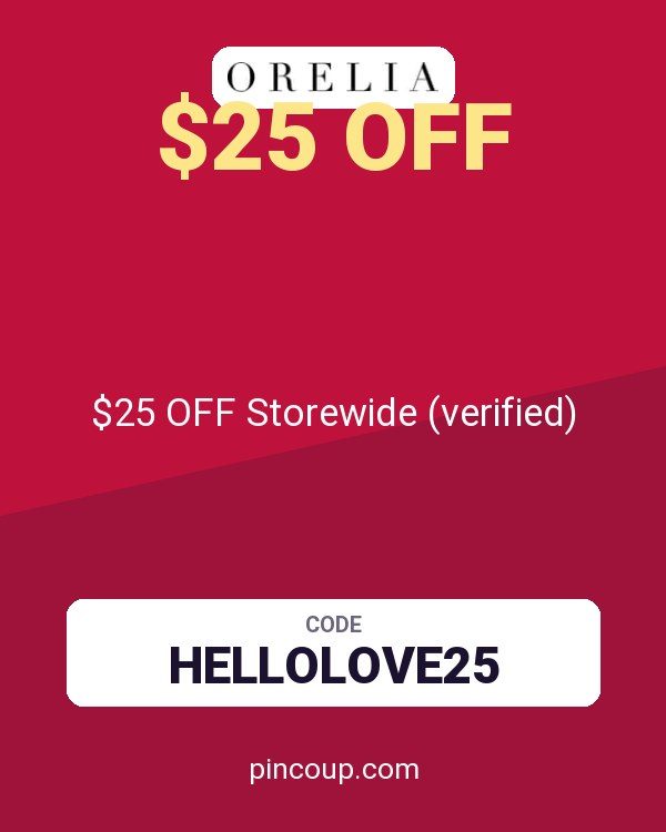 Orelia Jewellery coupon: $25 OFF Storewide (verified)