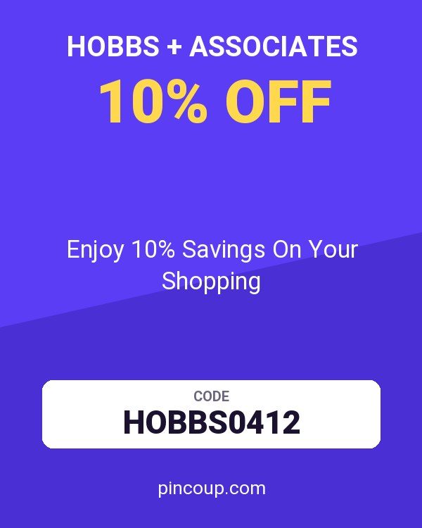 Hobbs + Associates coupon: Enjoy 10% Savings On Your Shopping