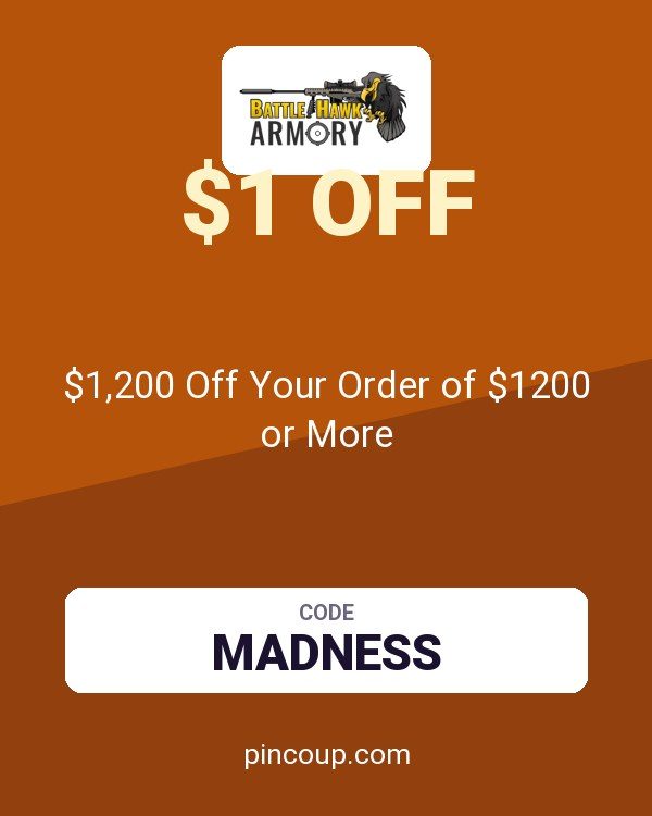 BattleHawk Armory coupon: $1,200 Off Your Order of $1200 or More