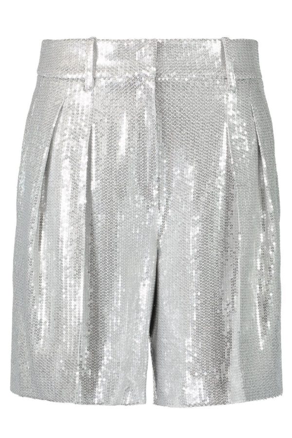 Sequin Pleated Shorts at Marissa Collections