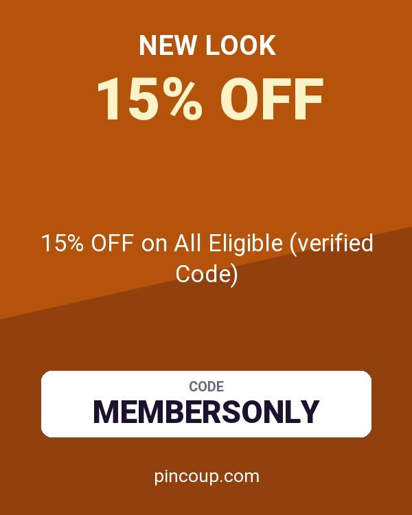 New Look coupon: 15% OFF on All Eligible (verified Code)