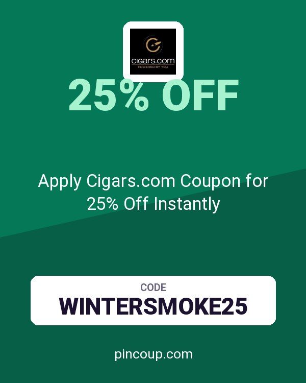 Apply Cigars.com Coupon for 25% Off Instantly