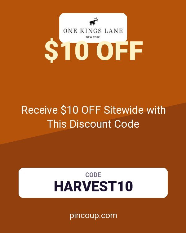 One Kings Lane coupon: Receive $10 OFF Sitewide with This Discount Code