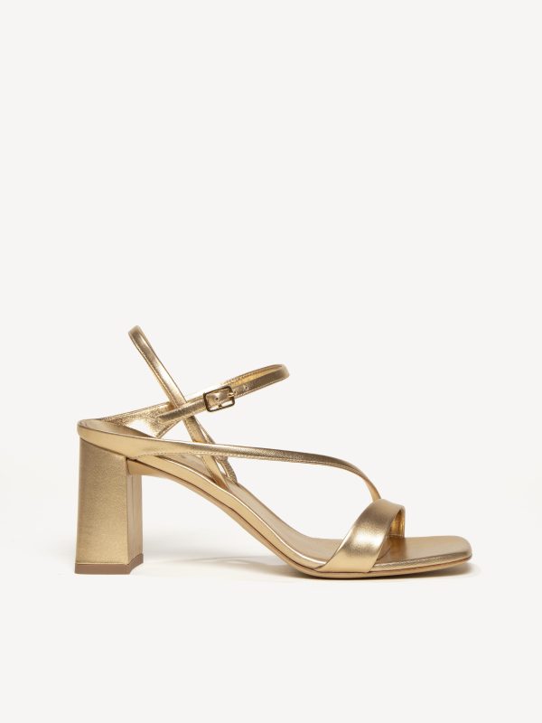 M.Gemi The Corinna Women's Sandals, Size 38.5 in Gold Nappa