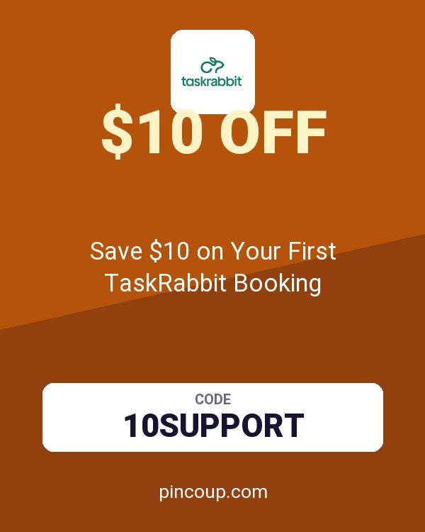 Taskrabbit North America coupon: Save $10 on Your First TaskRabbit Booking