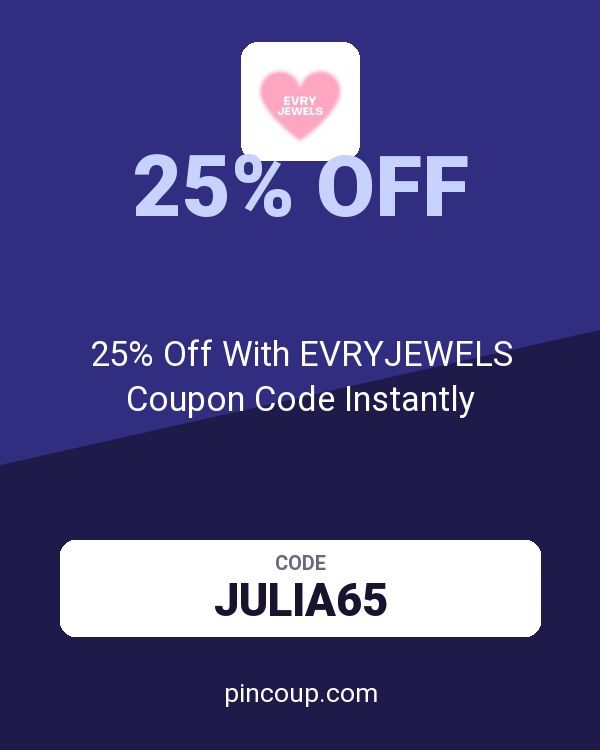 25% Off With EVRYJEWELS Coupon Code Instantly