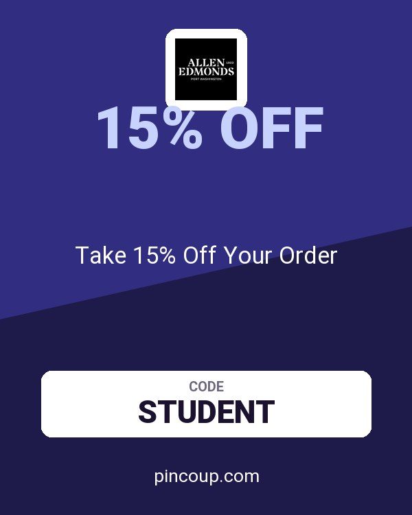 Allen Edmonds coupon: Take 15% Off Your Order
