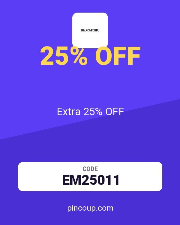 Bloomchic coupon: Extra 25% OFF