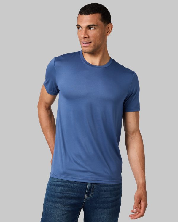 MEN'S COOL CLASSIC CREW T-SHIRT - ACADEMY BLUE / S at 32 Degrees