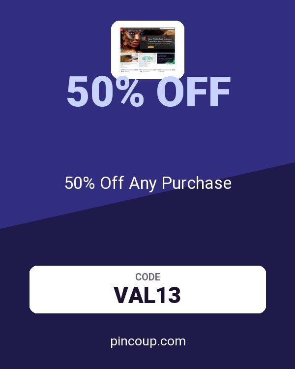 Adobe coupon: 50% Off Any Purchase