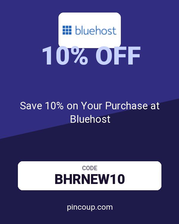 Save 10% on Your Purchase at Bluehost