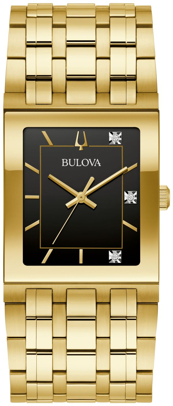 Bulova Quadra Stainless Steel Bracelet Modern LP Men's Watch - 97D132 Gifts for Him