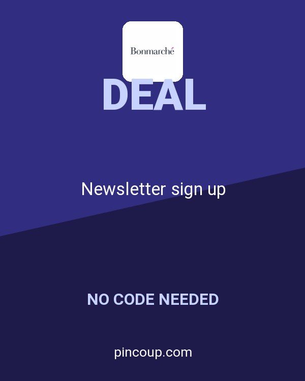 Bonmarche coupon: Newsletter sign up