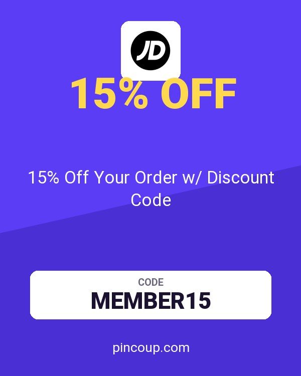 JD Sports coupon: 15% Off Your Order w/ Discount Code