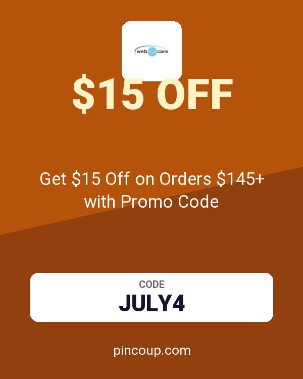 WebEyeCare coupon: Get $15 Off on Orders $145+ with Promo Code