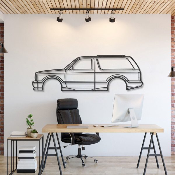 1992 Typhoon Metal Car Wall Art - MT0241 - 32" - 80 cm at Modello Turbo LLC