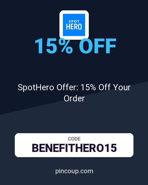 SpotHero Offer: 15% Off Your Order