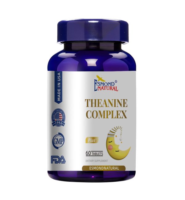 Theanine Complex (L-Theanine 200mg with GABA, Magnesium & Herbal Blend – Supports Relaxation, Calm Mood & Daily Wellness), USA, FDA, GMP, NPAC-60 Tablets at Esmond Natural