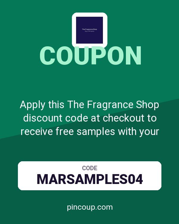 Apply this The Fragrance Shop discount code at checkout to receive free samples with your orders of £40 or more.
