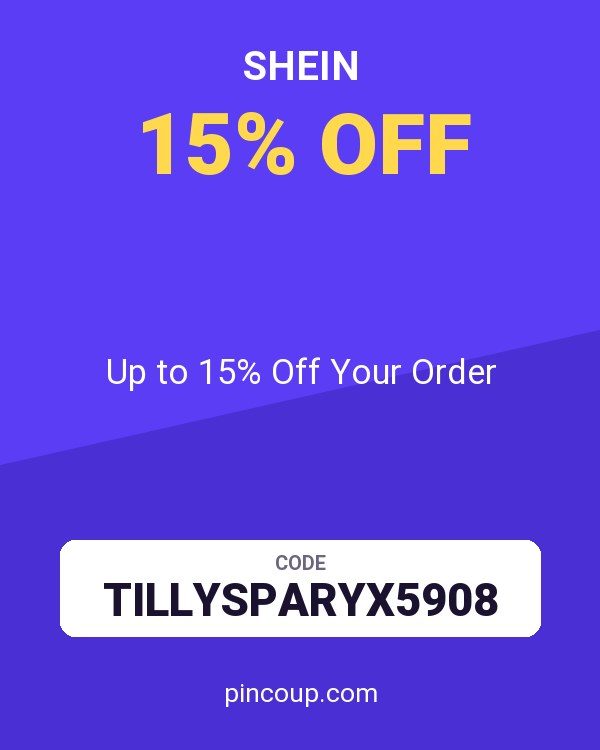 SHEIN coupon: Up to 15% Off Your Order