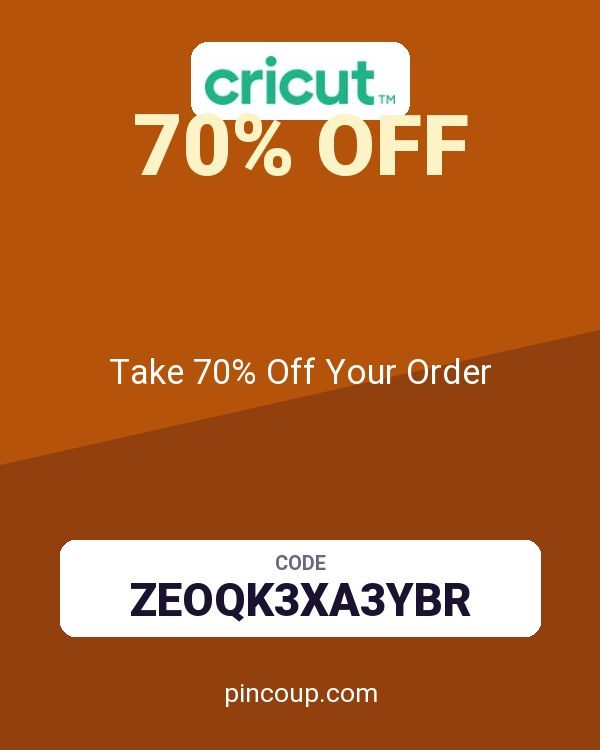 Cricut coupon: Take 70% Off Your Order