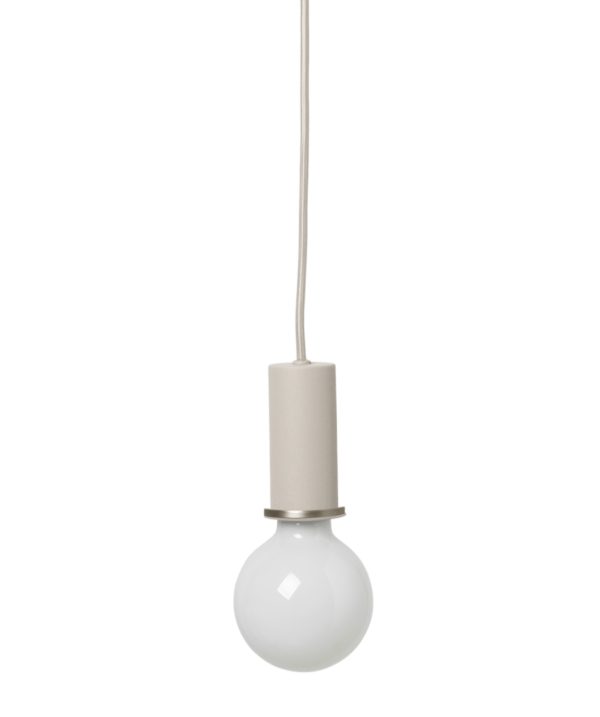 Open Box - Collect Lighting - Socket Pendant Low - Light Grey at Shop Horne