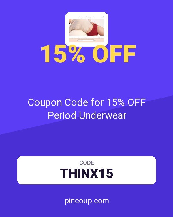 THINX: Coupon Code for 15% OFF Period Underwear