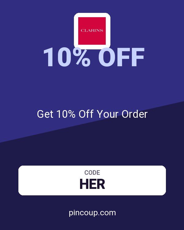 Clarins coupon: Get 10% Off Your Order