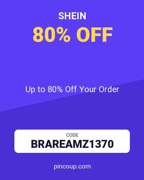 SHEIN coupon: Up to 80% Off Your Order