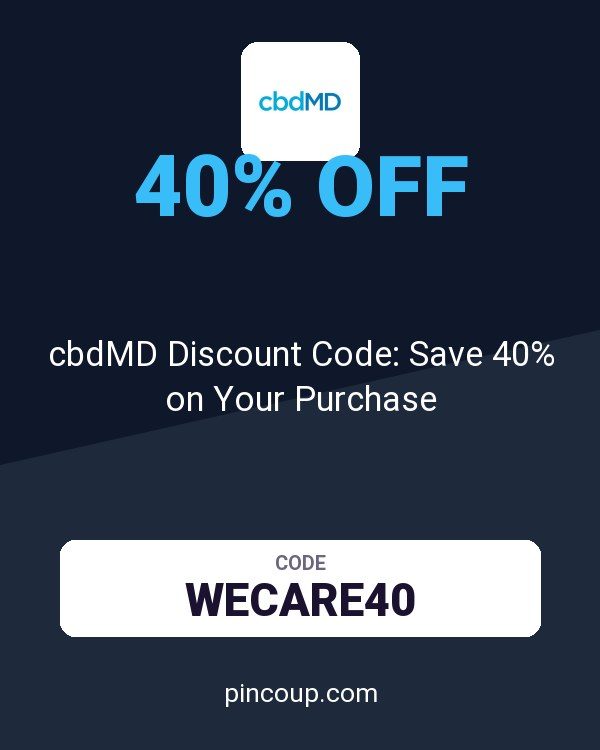 cbdMD Discount Code: Save 40% on Your Purchase