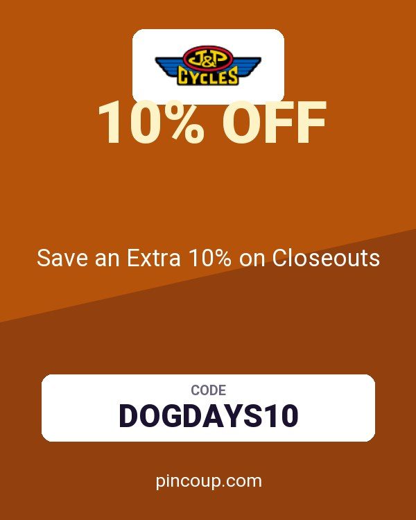 J&P Cycles coupon: Save an Extra 10% on Closeouts