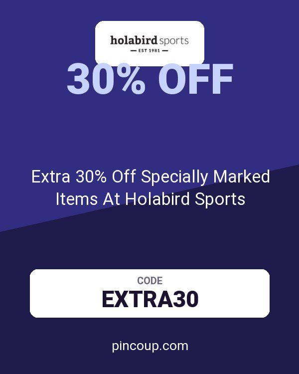 Extra 30% Off Specially Marked Items At Holabird Sports
