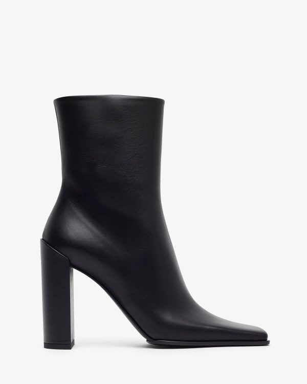 Square 90 black ankle boots at Savannah's
