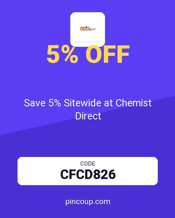 Chemist Direct AU coupon: Save 5% Sitewide at Chemist Direct