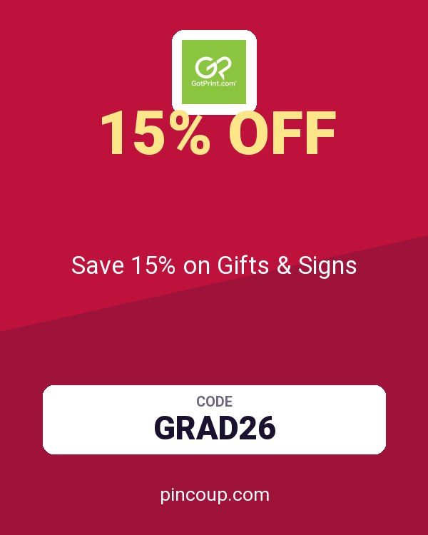 GotPrint coupon: Save 15% on Gifts & Signs