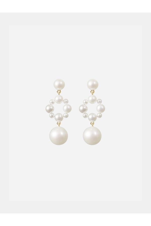 Sophie Bille Brahe Nebula Earrings — White at italist.com