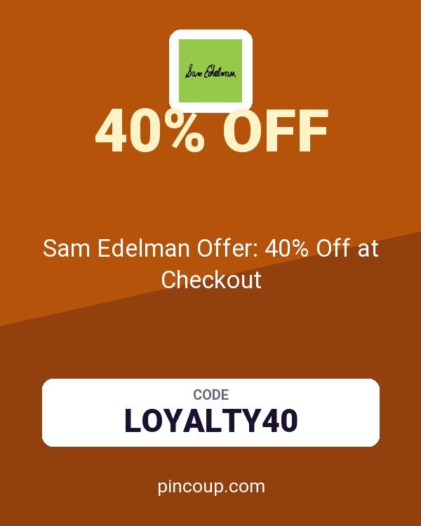 Sam Edelman Offer: 40% Off at Checkout