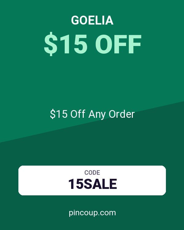 GOELIA coupon: $15 Off Any Order