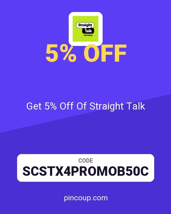 Get 5% Off Of Straight Talk