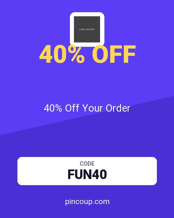Lane Bryant coupon: 40% Off Your Order