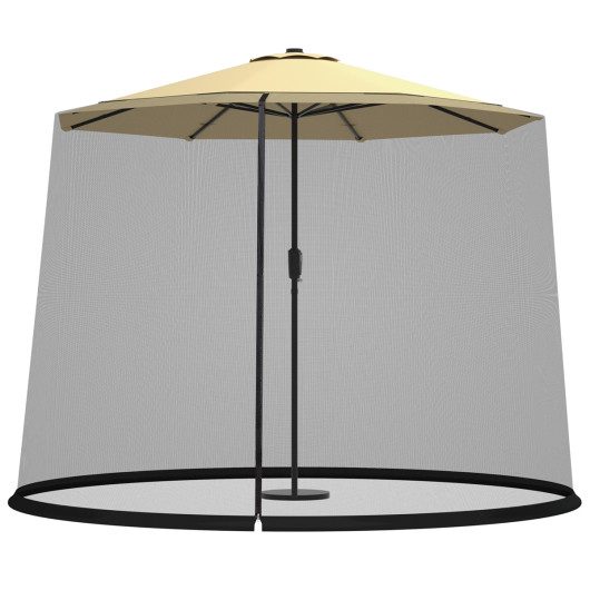 9 -10 Feet Outdoor Umbrella Table Screen Mosquito Bug Insect Net at Costway