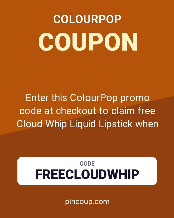 Enter this ColourPop promo code at checkout to claim free Cloud Whip Liquid Lipstick when you buy any Pink Dreams Bundle.