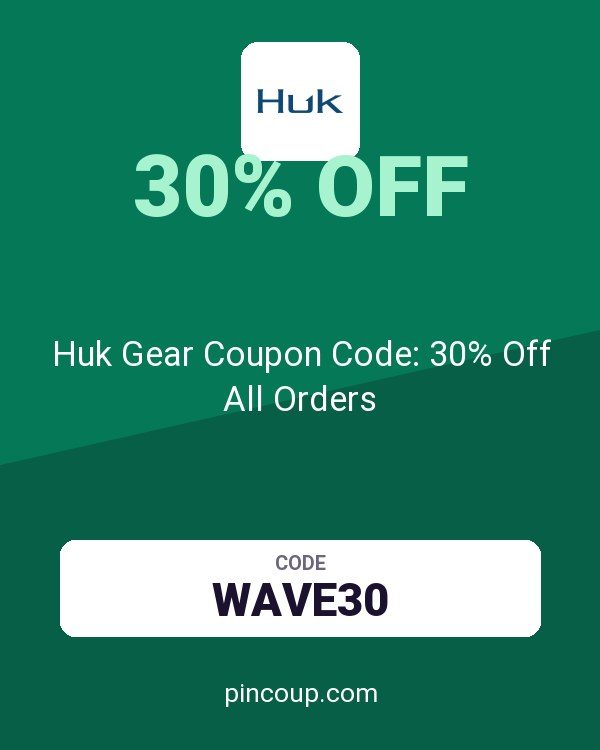 Huk Gear Coupon Code: 30% Off All Orders