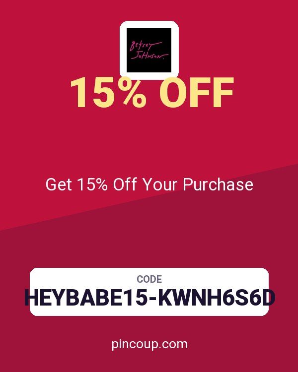 Betsey Johnson coupon: Get 15% Off Your Purchase